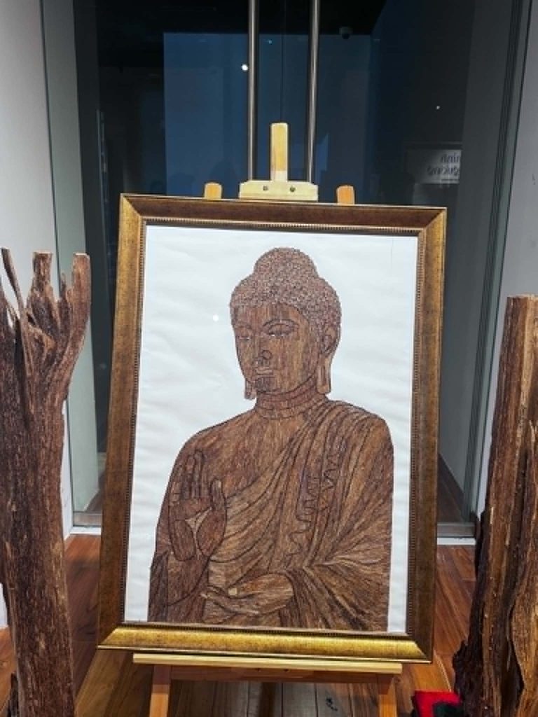 木材を取り入れた展示空間